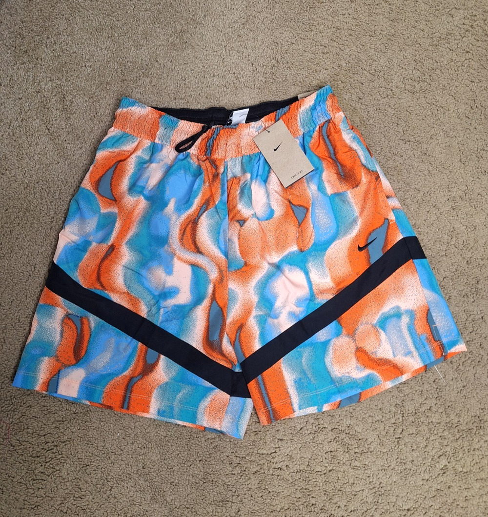 Nike Icon Basketball Shorts 6” Loose Fit Above Knee Coral HM9215 664 size Med